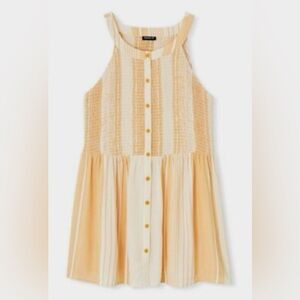 Torrid Yellow Button-Down Tank Top